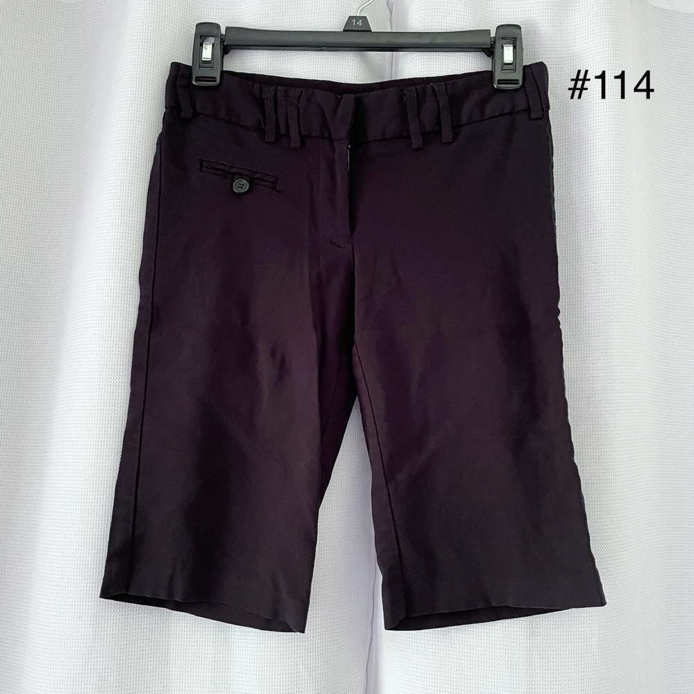 Star City Solid Black Bermuda Dress Shorts Women's Size 3